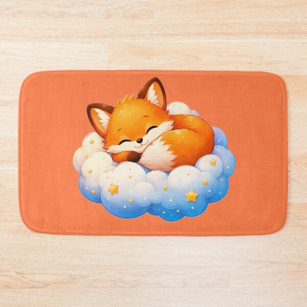 Item preview, Cute Sleeping Fox Cloud Art designed and sold by StickersHul.