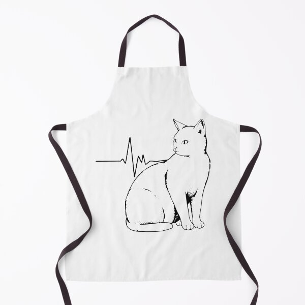 Item preview, Cat Heartbeat EKG Beat Meow Silhouette designed and sold by StranHabesre51.