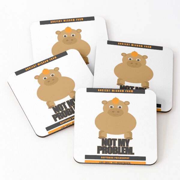 Item preview, Not My Problem Funny Capybara Philosophy Chill Animal designed and sold by Mega-Shopping.