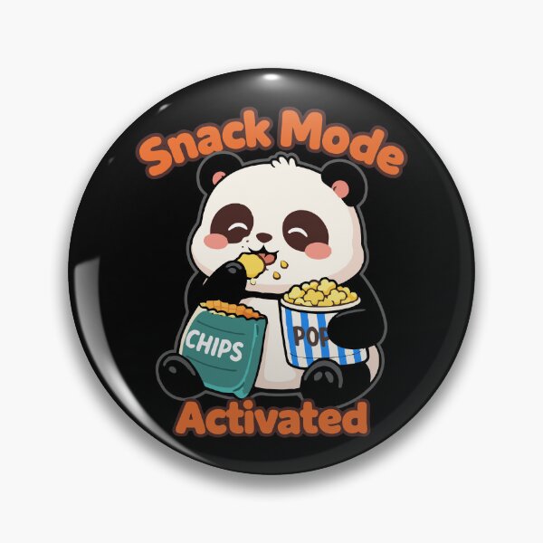 Item preview, Cute Panda Snack Mode Activated - Kawaii Foodie Art T-Shirt designed and sold by DarojadNR.