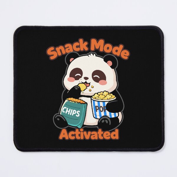 Item preview, Cute Panda Snack Mode Activated - Kawaii Foodie Art T-Shirt designed and sold by DarojadNR.