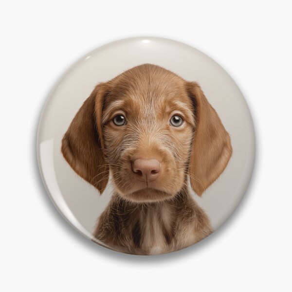 Item preview, Adorable Wirehaired Vizsla puppy for Cute Hungarian Wirehaired Vizsla puppy lovers designed and sold by LazyOwlStore.