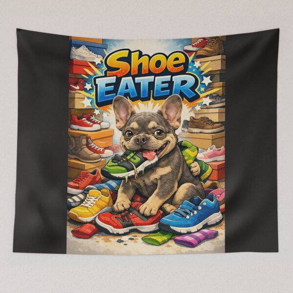 Item preview, Shoe Eater — Funny Bulldog Chaos designed and sold by ivodanivan.