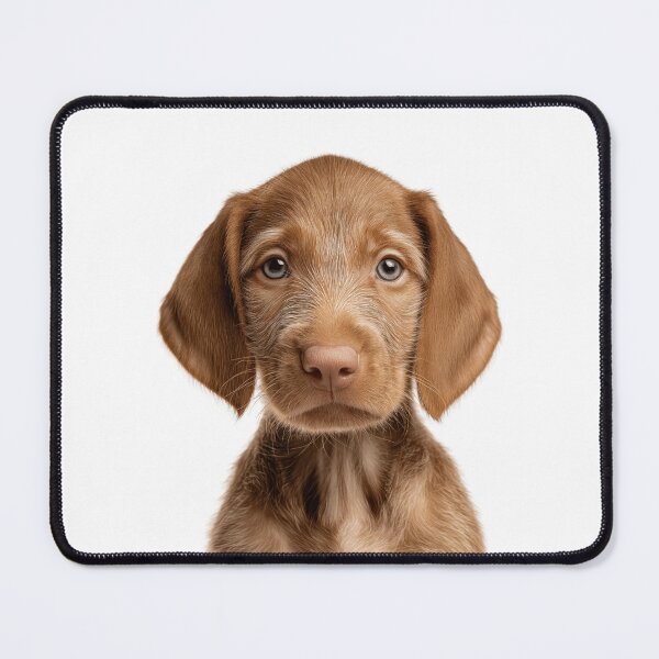 Item preview, Adorable Wirehaired Vizsla puppy for Cute Hungarian Wirehaired Vizsla puppy lovers designed and sold by LazyOwlStore.