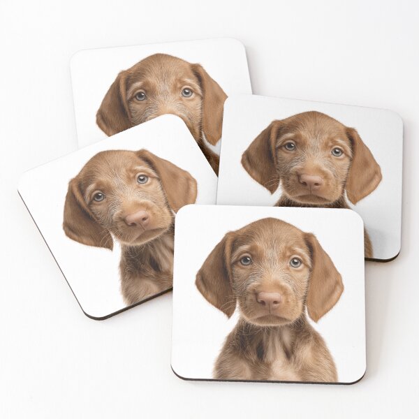 Item preview, Adorable Wirehaired Vizsla puppy for Cute Hungarian Wirehaired Vizsla puppy lovers designed and sold by LazyOwlStore.