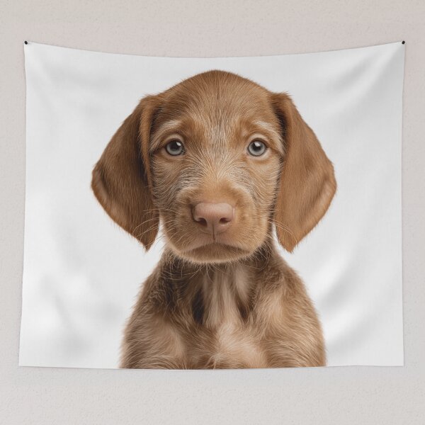 Item preview, Adorable Wirehaired Vizsla puppy for Cute Hungarian Wirehaired Vizsla puppy lovers designed and sold by LazyOwlStore.