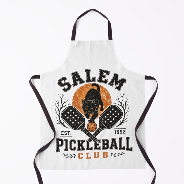 Item preview, Salem Pickleball Club Vintage Halloween Black Cat Design designed and sold by SpookyShadesLab.