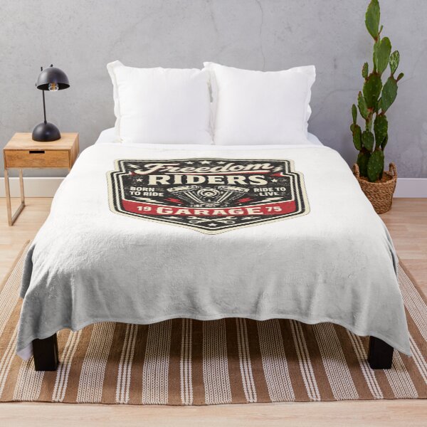 Item preview, Freedom Riders Garage – Vintage Biker Badge Motorcycle Retro T-Shirt Design designed and sold by RelateAndTee.