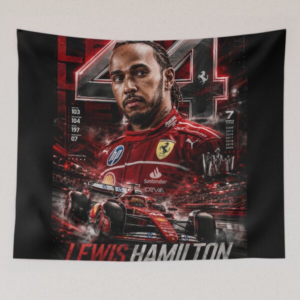 Aperçu de l'œuvre Lewis Hamilton 44 créée et vendue par Speed & Sport.