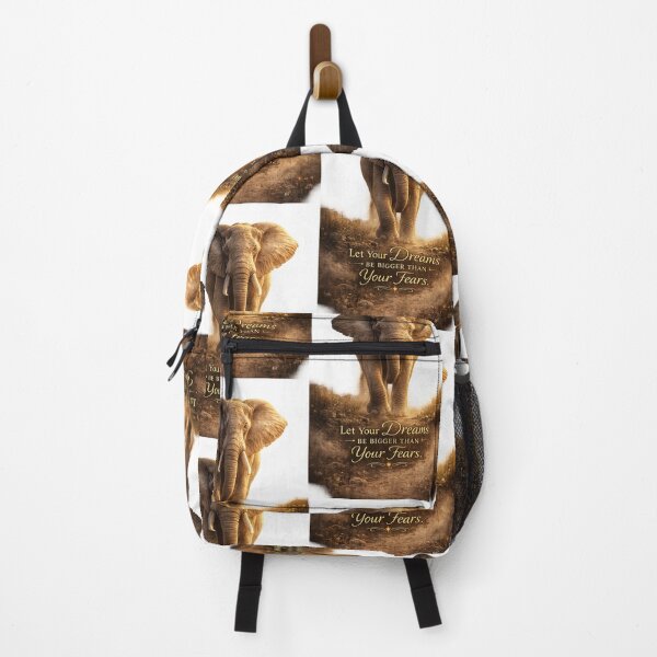 Item preview, Let Your Dreams Be Bigger Than Your Fears – Elephant Motivation PNG designed and sold by Ishratparween11.