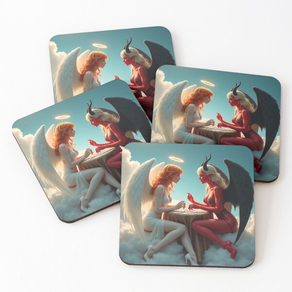 Item preview, Angel versus demon designed and sold by ZeusGallery.