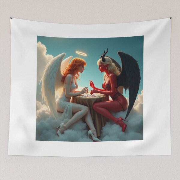 Item preview, Angel versus demon designed and sold by ZeusGallery.