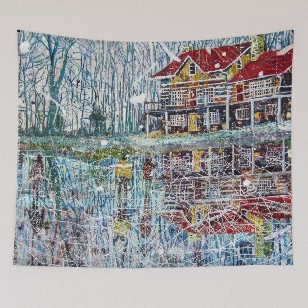 Item preview, - New Upload  - Peter Doig -  Best Artist   (2) - Peter Doig - Dreamlike Landscape Inspired by Peter Doig | Contemporary Expressionist Art - Peter Doig - Peter Doig designed and sold by GabyDAlessandro.