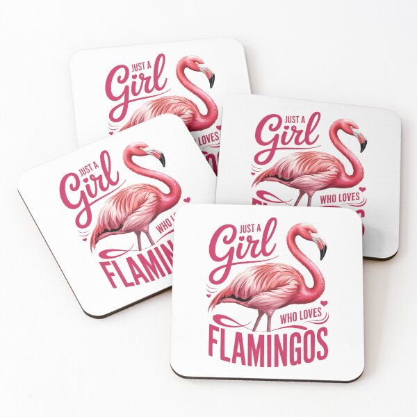 Item preview, Just a Girl Who Loves Flamingos designed and sold by jkrphoto.