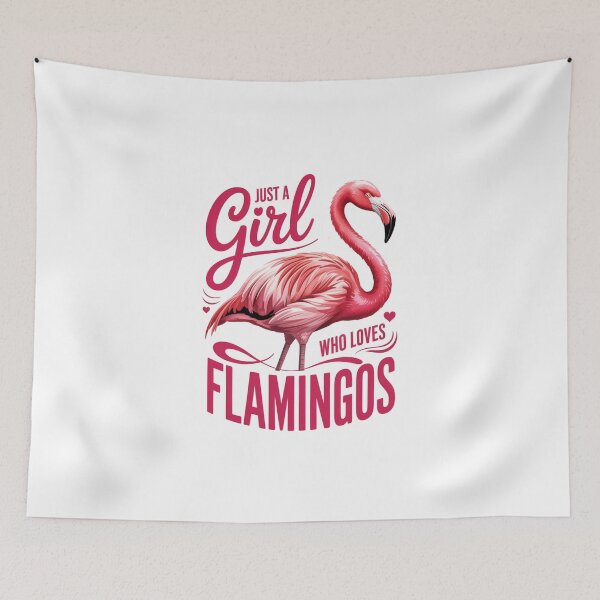 Item preview, Just a Girl Who Loves Flamingos designed and sold by jkrphoto.