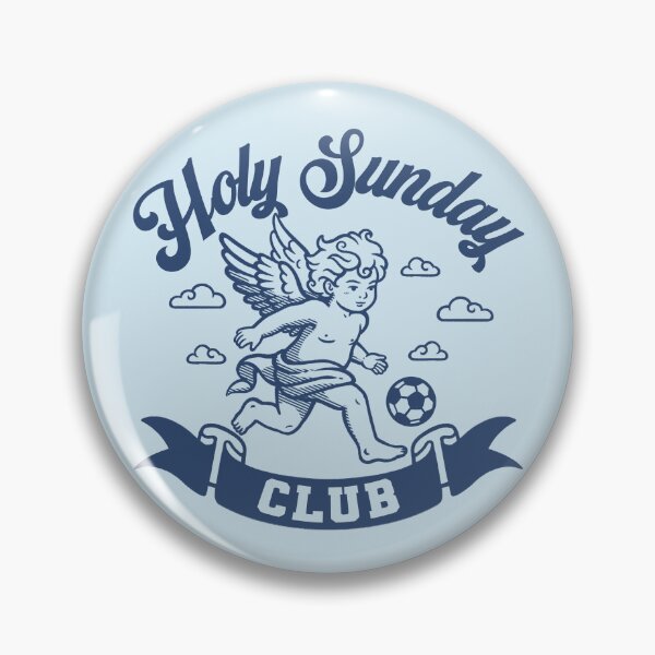 Item preview, Holy Sunday Club - Vintage Minimalist Soccer Cherub Art designed and sold by NemiMakeit.
