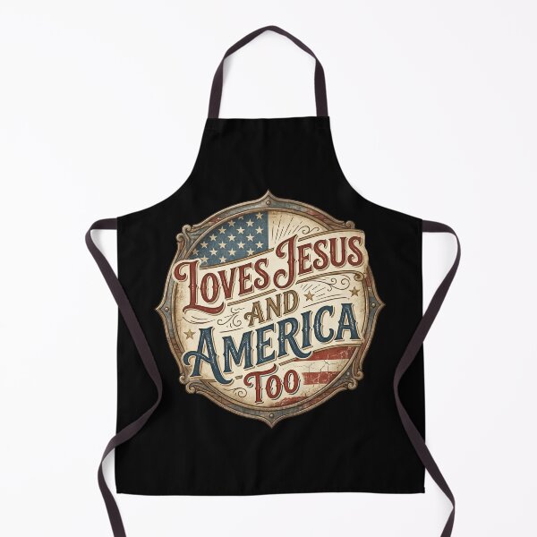 Item preview, Loves Jesus And America Too Inspirational Christian Patriotic Quote Gift For Faith And Freedom Families designed and sold by Im-Ara.