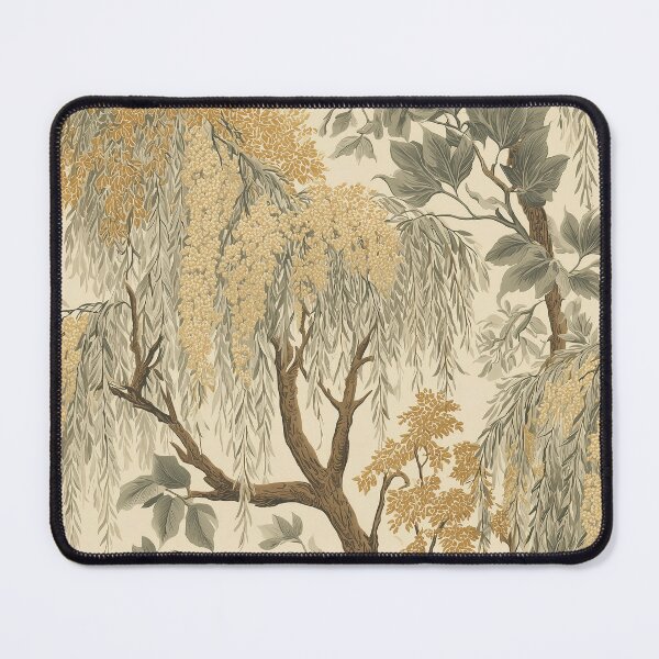 Item preview, Botanical Print Golden Willow – Ocher and Sage Heritage Toile designed and sold by BestVarieties.