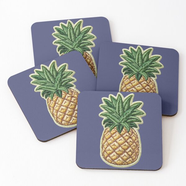 Item preview, Embroidered Pineapple Patch Art designed and sold by MegaNovaArt.