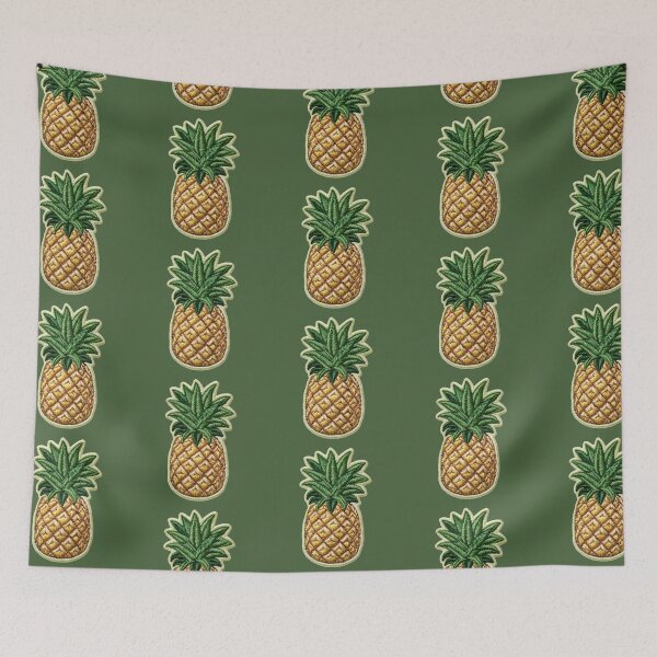 Item preview, Embroidered Pineapple Patch Art designed and sold by MegaNovaArt.