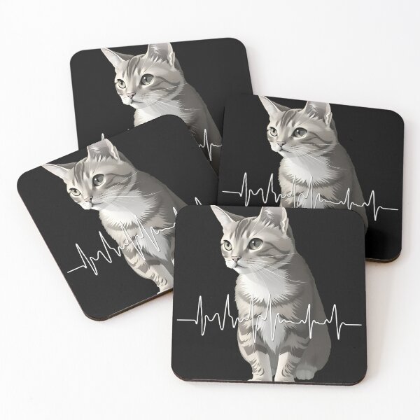 Item preview, Kitten Heartbeat EKG Vital Sign Pet Love designed and sold by StranHabesre51.