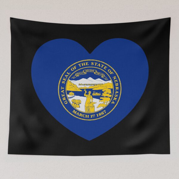 Item preview, Nebraska Heart NE designed and sold by shitpostee.