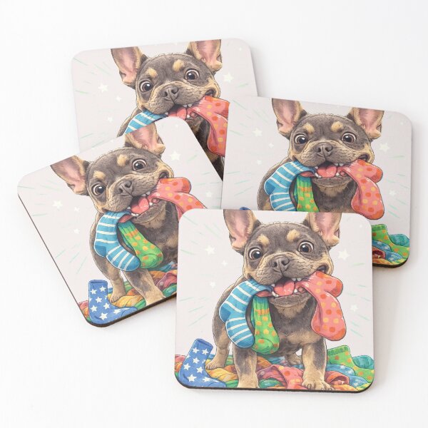 Item preview, Sock Thief — Playful Bulldog Chaos designed and sold by ivodanivan.