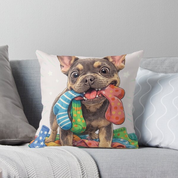 Item preview, Sock Thief — Playful Bulldog Chaos designed and sold by ivodanivan.