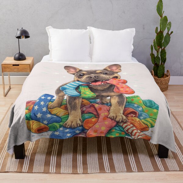 Item preview, Sock Thief — Playful Bulldog Chaos designed and sold by ivodanivan.