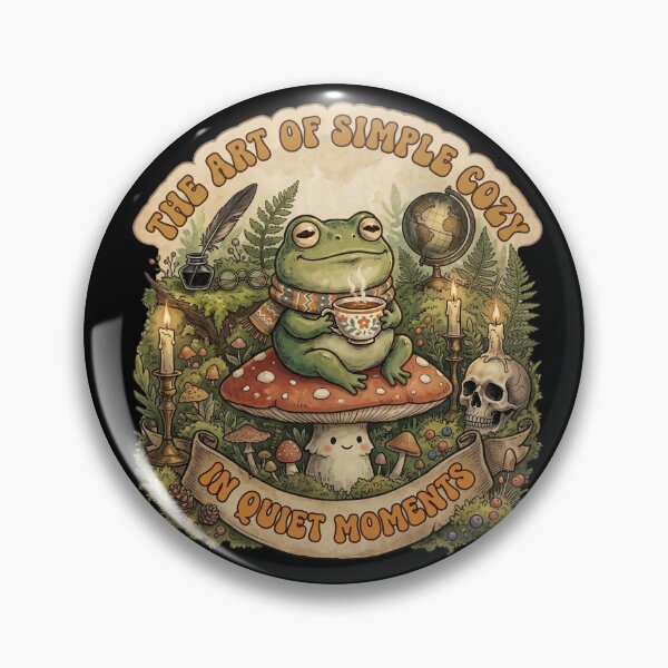 Item preview, Introverts Cozy Relaxing Gift for Cute Frog Drinking Tea Cottagecore Design designed and sold by Im-Ara.