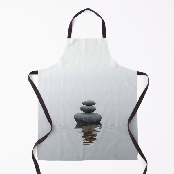 Item preview, Stillness in Balance | Zen Stone Reflection Minimalist Wall Art designed and sold by VeloraNature.
