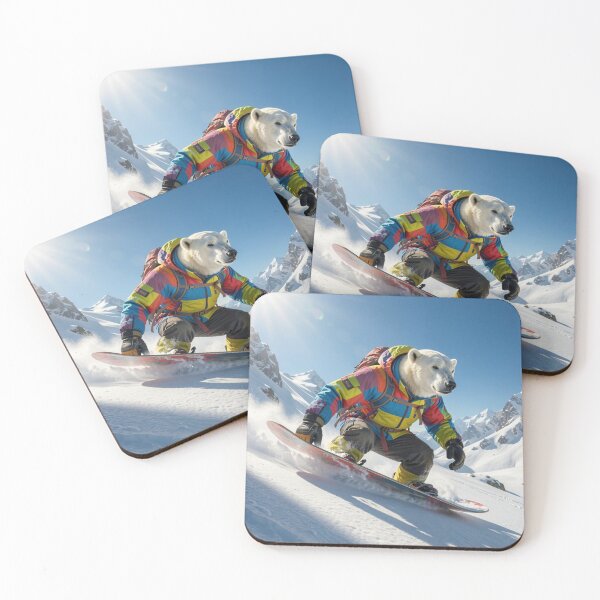 Item preview, Polar Bear Snowboarding designed and sold by Kirrindy Designs.