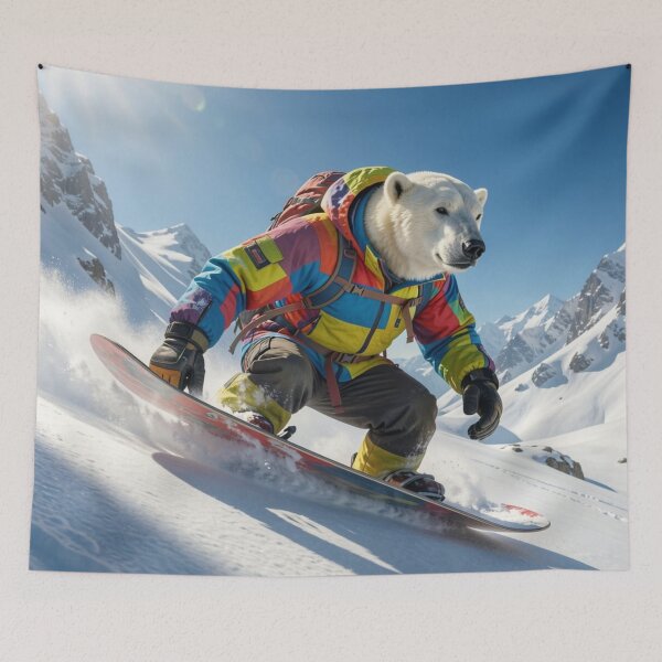 Item preview, Polar Bear Snowboarding designed and sold by Kirrindy Designs.
