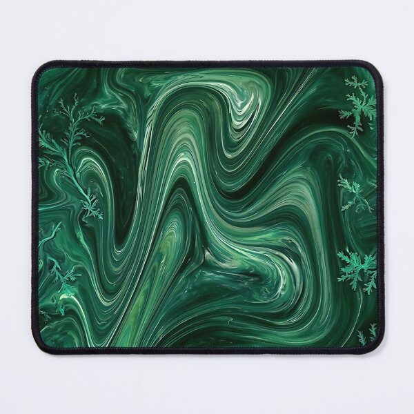 Item preview, Ethereal Emerald Swirl Abstract designed and sold by dahliyagh.