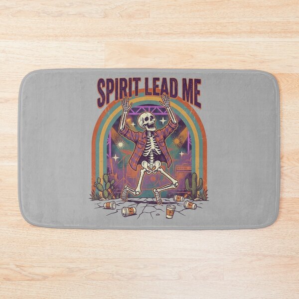 Item preview, Spirit Lead Me Funny Skeleton Worship Music Christian Concert Retro Graphic Gift designed and sold by Im-Ara.