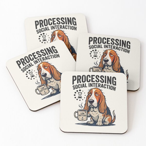 Item preview, Processing Social Interaction Dog Shirt – Funny Introvert Dog Meme T-shirt designed and sold by ZyxDes.
