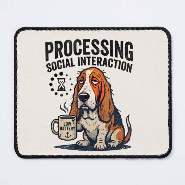 Item preview, Processing Social Interaction Dog Shirt – Funny Introvert Dog Meme T-shirt designed and sold by ZyxDes.