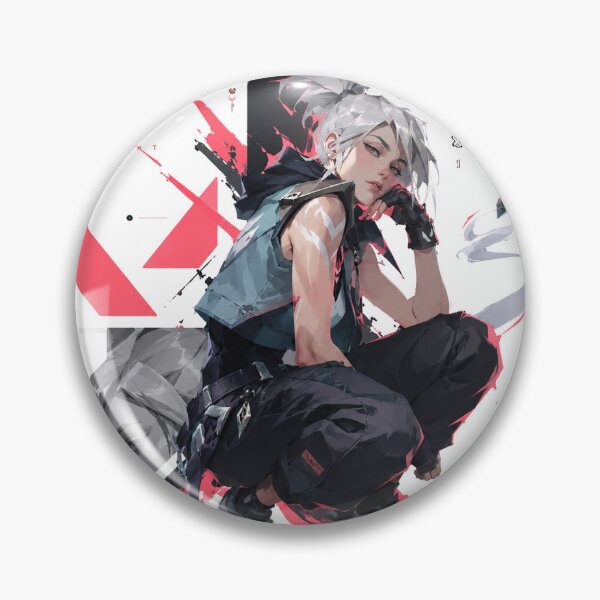 Item preview, Valorant Jett Anime Gaming Art | Stylish White Hair Esports Character Illustration designed and sold by NBT-NOVA.