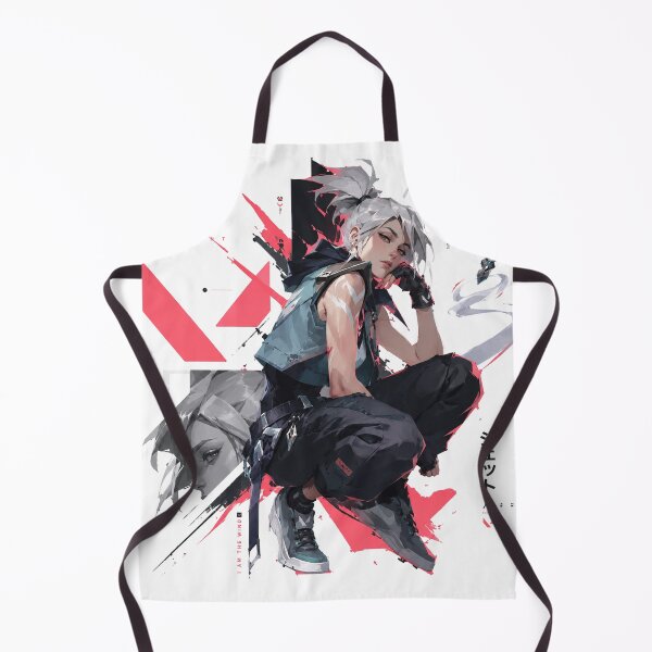 Item preview, Valorant Jett Anime Gaming Art | Stylish White Hair Esports Character Illustration designed and sold by NBT-NOVA.