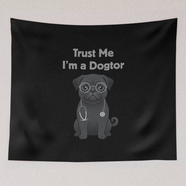 Item preview, Trust Me I’m A Dogtor Funny Pug Vet Pun Minimal Dog Lover Gift designed and sold by Im-Ara.