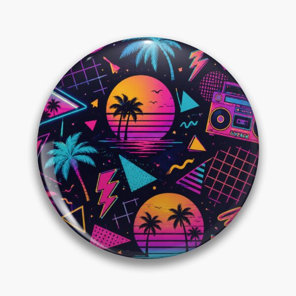 Item preview, Retro Summer 80s Neon Pattern designed and sold by Aramdesing.