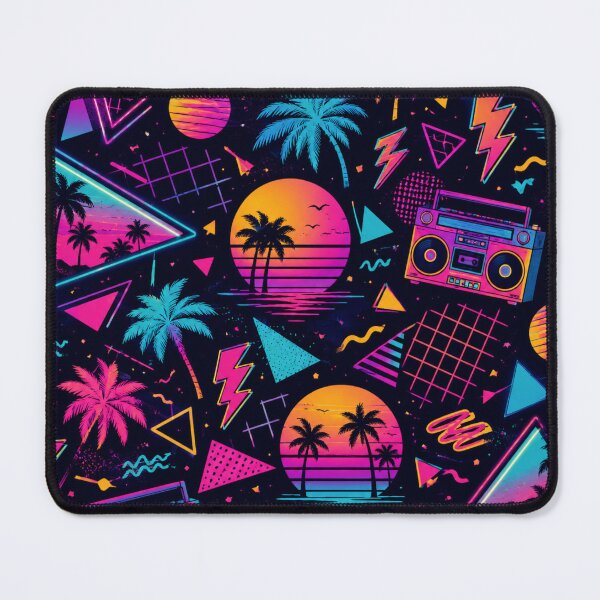 Item preview, Retro Summer 80s Neon Pattern designed and sold by Aramdesing.