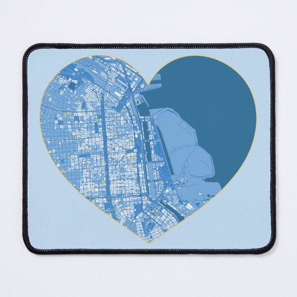 Item preview, Buenos Aires Heart Map – Argentine Football Inspired City Art designed and sold by BottleGnome.