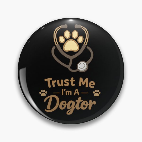 Item preview, Trust Me I’m A Dogtor Minimal Paw Print Veterinary Funny Dog Lover Design designed and sold by Im-Ara.