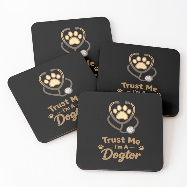 Item preview, Trust Me I’m A Dogtor Minimal Paw Print Veterinary Funny Dog Lover Design designed and sold by Im-Ara.