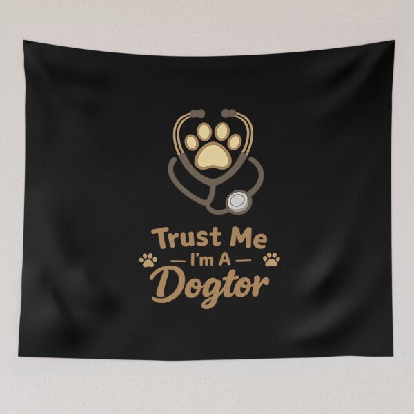 Item preview, Trust Me I’m A Dogtor Minimal Paw Print Veterinary Funny Dog Lover Design designed and sold by Im-Ara.