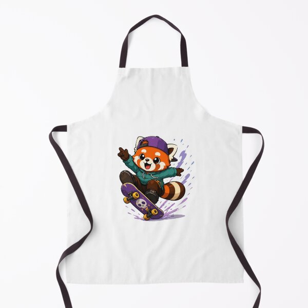 Item preview, Cute Red Panda Skateboard designed and sold by Krincydigitalart.