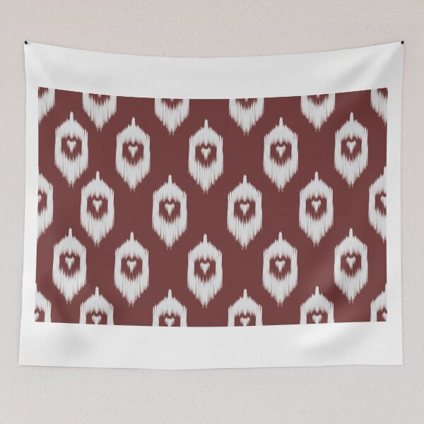 Item preview, Ikat pattern inspired by traditional textile weaving techniques, designed and sold by Line-Aura.