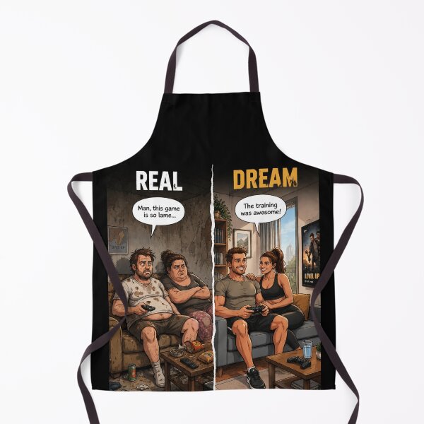 Item preview, Reality vs. Dream – Gamer Transformation | Level Up Your Life designed and sold by Gletschie.