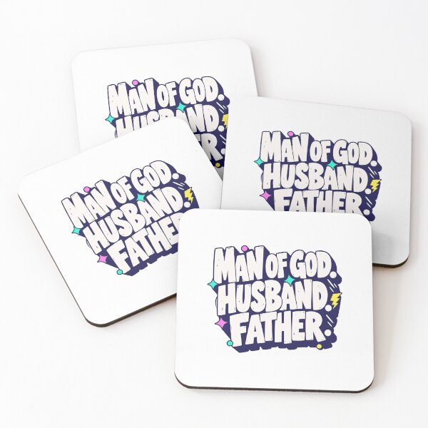 Item preview, Man of God Husband Father Christian Fathers Day Retro Faith Dad Design designed and sold by HahaHandlesHub.